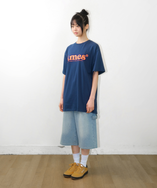 AMESWORLDWIDE（アメスワールドワイド）の「BASIC LOGO TEE NAVY（Tシャツ/カットソー・レディース・その他・SMALL/MEDIUM/LARGE）」の6枚目の写真