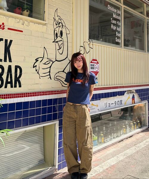 AMESWORLDWIDE(アメスワールドワイド)の「BASIC LOGO TEE NAVY(Tシャツ/カットソー・レディース・その他・SMALL/MEDIUM/LARGE)」の8枚目の写真