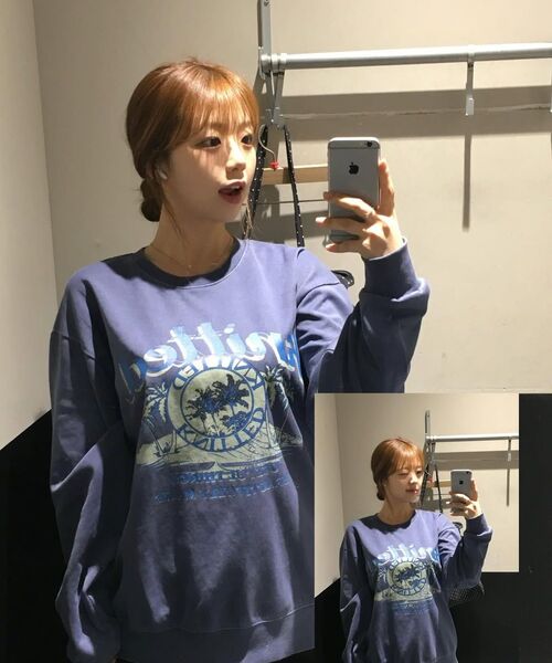 KNITTED(ニッティド)の「ピグメントファームツリー スウェット BLUE(スウェット・レディース・その他・LARGE/X-LARGE/MEDIUM)」の8枚目の写真
