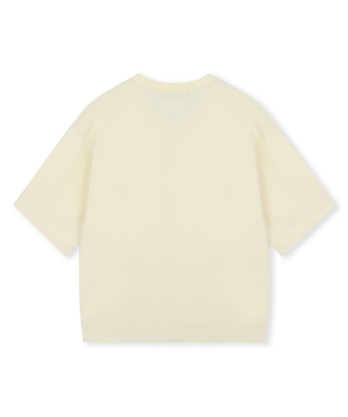 BESLOW（ビースロー）の「ファインニット ハーフスリーブカーディガン アイボリー（ニット/セーター・メンズ・その他・MEDIUM/LARGE/X-LARGE/SMALL）」の6枚目の写真