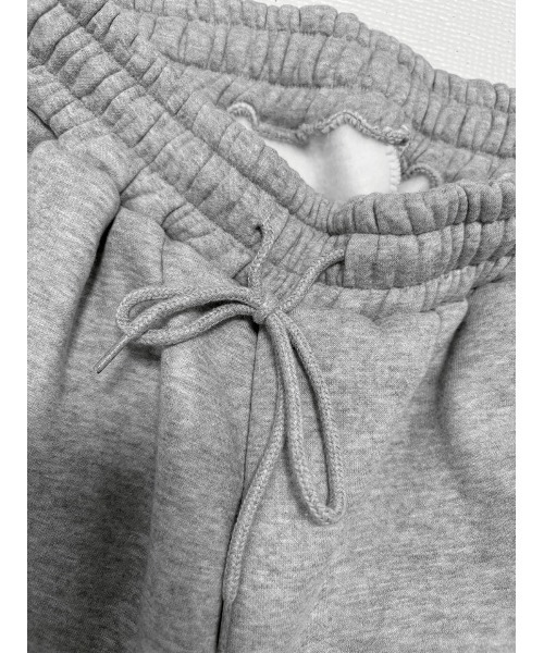 YACA(ヤーカ)の「Logo Sweat Curve Pants/ロゴスウェットカーブパンツ【unisex item】(スウェットパンツ・レディース・ブラック/グレー・FREE)」の8枚目の写真