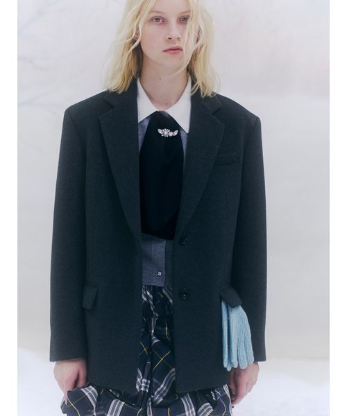 SNIDEL（スナイデル）の「タイ付きビジューカーディガン（カーディガン