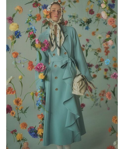 RESEXXY（リゼクシー）の「大判ドットスカーフ（ストール/ショール・レディース・ホワイト/ブラック・FREE）」の8枚目の写真