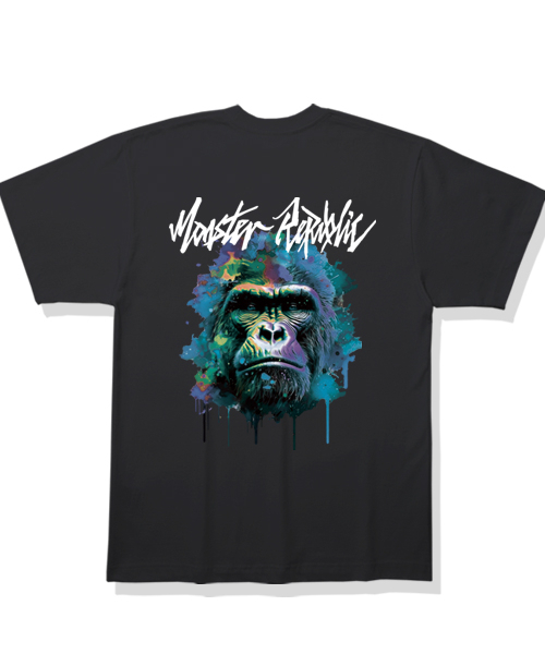 MONSTER REPUBLIC(モンスターリパブリック)の「リアルフェイス ミッドナイトブルー Tシャツ ブラック(Tシャツ/カットソー・レディース・その他・SMALL/MEDIUM/LARGE/X-LARGE)」の1枚目の写真