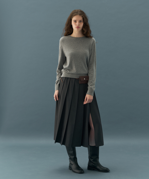 DRAWFIT WOMEN（ドローフィットウーマン）の「ソフティカシウールブレンドラウンドネックニット[ブラック]（ニット/セーター・レディース・その他・SMALL/MEDIUM）」の9枚目の写真