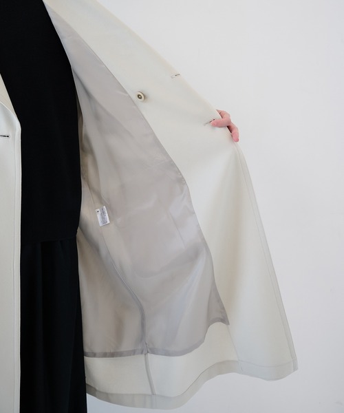 UJOH(ウジョー)の「【UJOH HOMME】別注 Motorcycle Coat(ダウンジャケット/コート・メンズ・ブラック/クリーム・5/4)」の22枚目の写真