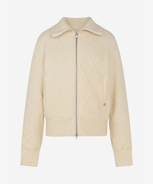 LORDLOAR(ロードロアル)の「ケーブル防風ジップアップニットクリーム(ニット/セーター・レディース・その他・SMALL/MEDIUM)」の7枚目の写真