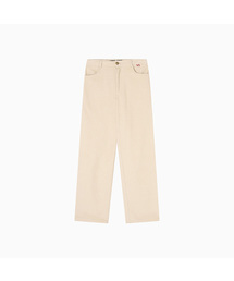 Corduroy Straight Pants_Cream