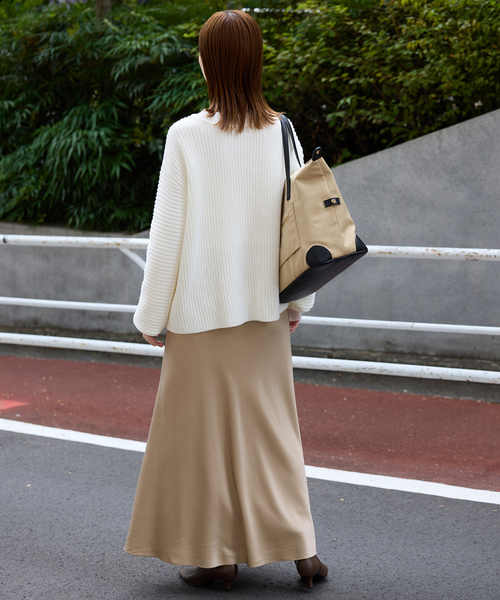 SLOBE IENA（スローブイエナ）の「バルキーコットンプルオーバー（ニット/セーター・レディース・ホワイト/ネイビー/ピンク系その他・FREE）」の13枚目の写真