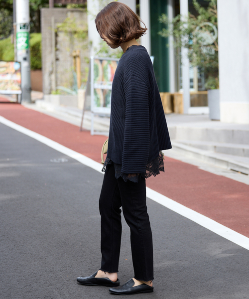 SLOBE IENA（スローブイエナ）の「バルキーコットンプルオーバー（ニット/セーター・レディース・ホワイト/ネイビー/ピンク系その他・FREE）」の22枚目の写真