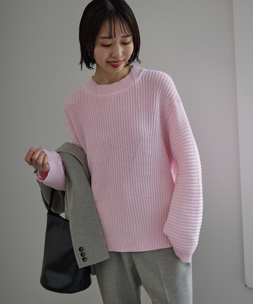 バルキーコットンプルオーバー（ニット/セーター）｜SLOBE IENA