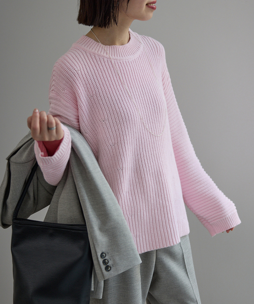 バルキーコットンプルオーバー（ニット/セーター）｜SLOBE IENA