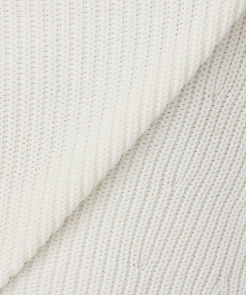 SLOBE IENA（スローブイエナ）の「バルキーコットンプルオーバー（ニット/セーター・レディース・ホワイト/ネイビー/ピンク系その他・FREE）」の5枚目の写真