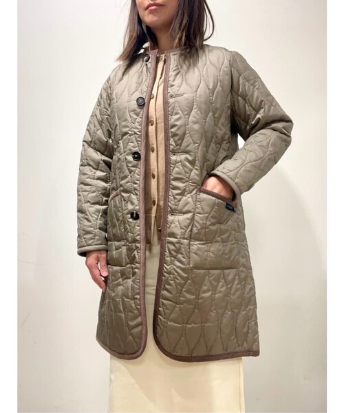 BROOKS BROTHERS(ブルックスブラザーズ)の「Brooks Brothers×LAVENHAM イブシャム キルティングノーカラーコート Made in UK(その他アウター・レディース・ブラウン/ダークネイビー・X-SMALL/SMALL/MEDIUM)」の11枚目の写真
