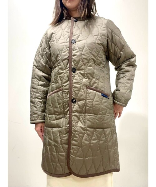 Brooks Brothers×LAVENHAM イブシャム キルティングノーカラーコート