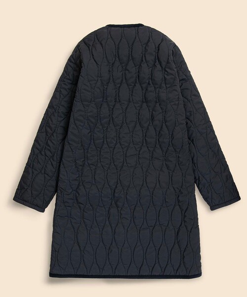 BROOKS BROTHERS(ブルックスブラザーズ)の「Brooks Brothers×LAVENHAM イブシャム キルティングノーカラーコート Made in UK(その他アウター・レディース・ブラウン/ダークネイビー・X-SMALL/SMALL/MEDIUM)」の13枚目の写真