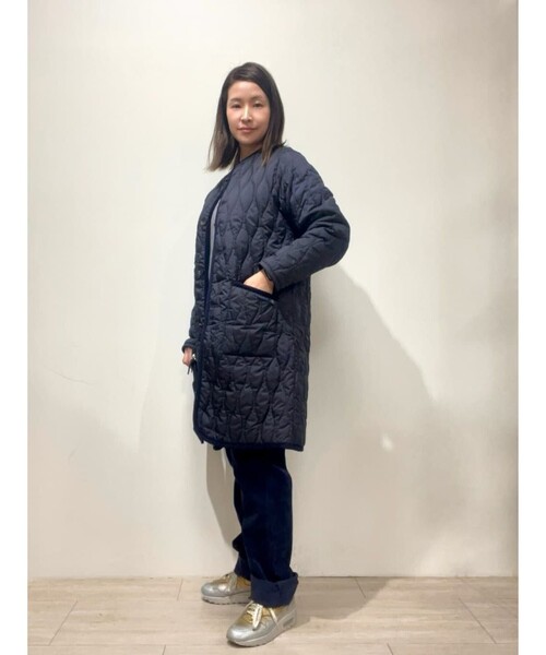 BROOKS BROTHERS(ブルックスブラザーズ)の「Brooks Brothers×LAVENHAM イブシャム キルティングノーカラーコート Made in UK(その他アウター・レディース・ブラウン/ダークネイビー・X-SMALL/SMALL/MEDIUM)」の20枚目の写真