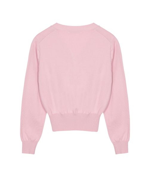 NICK&NICOLE(ニックアンドニコール)の「MINI BUTTERFLY SOFT V-CARDIGAN_PINK(カーディガン/ボレロ・レディース・その他・FREE)」の5枚目の写真