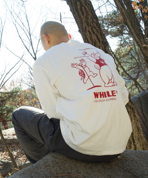 WHILE(ワイル)の「ジャストリッチロングスリーブTシャツ(IVORY RED)(Tシャツ/カットソー・レディース・その他・MEDIUM/LARGE/X-LARGE)」の4枚目の写真