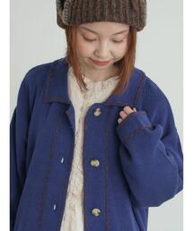 Samansa Mos2 | ◎ステッチカーディガン(カーディガン/ボレロ)