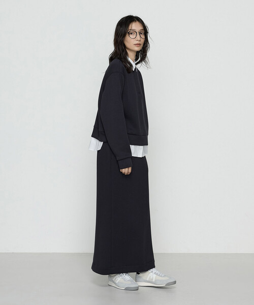 COMME CA Wardrobe（コムサワードローブ）の「レーヨンミックスダンボール プルオーバー（Tシャツ/カットソー・レディース・ネイビー/杢グレー・FREE）」の10枚目の写真