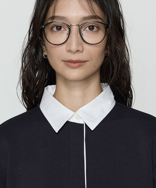 COMME CA Wardrobe（コムサワードローブ）の「レーヨンミックスダンボール プルオーバー（Tシャツ/カットソー・レディース・ネイビー/杢グレー・FREE）」の15枚目の写真