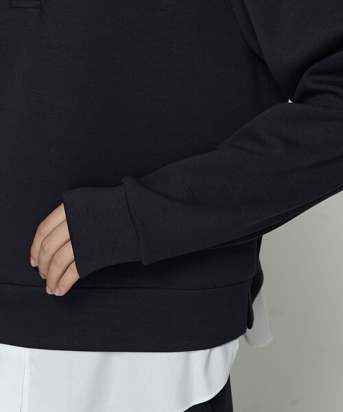 COMME CA Wardrobe（コムサワードローブ）の「レーヨンミックスダンボール プルオーバー（Tシャツ/カットソー・レディース・ネイビー/杢グレー・FREE）」の17枚目の写真