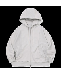 EPISODE UNTITLED（エピソードアンタイトルド）の「IN&OUT PATCHWORK ZIP-UP HOODIE_ ICE GREY（パーカー）」