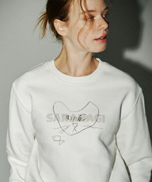SE05811- crop sweatshirt (ivory)