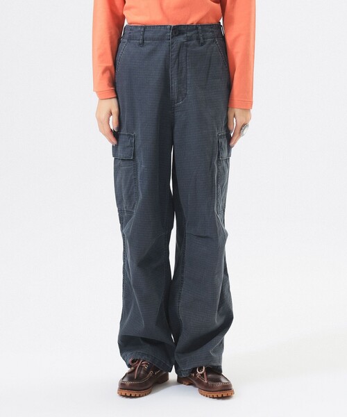 BEAMS BOY（ビームスボーイ）の「リップストップ ミリタリー パンツ（カーゴパンツ・レディース・ネイビー/チャコールグレー・0/2/1）」の13枚目の写真