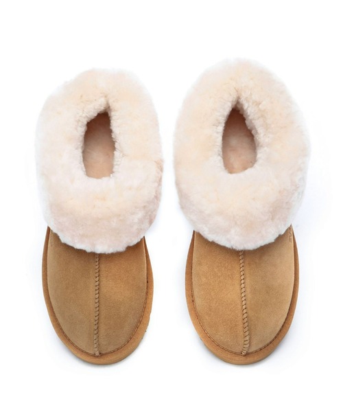 EVERAU（エヴァーユー）の「【EVERAU】 Homey Slipper Suede（ブーツ・レディース・グレー/ブラウン・6/7/8）」の14枚目の写真