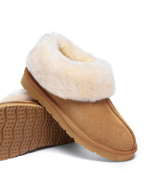 EVERAU（エヴァーユー）の「【EVERAU】 Homey Slipper Suede（ブーツ・レディース・グレー/ブラウン・6/7/8）」の3枚目の写真