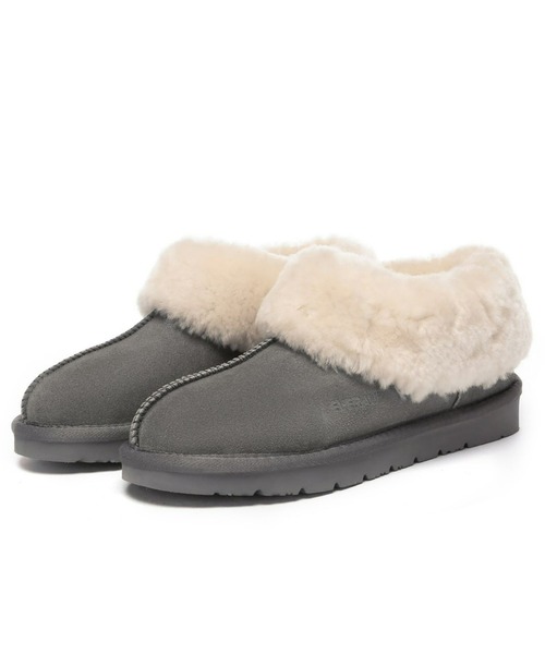 EVERAU（エヴァーユー）の「【EVERAU】 Homey Slipper Suede（ブーツ・レディース・グレー/ブラウン・6/7/8）」の7枚目の写真