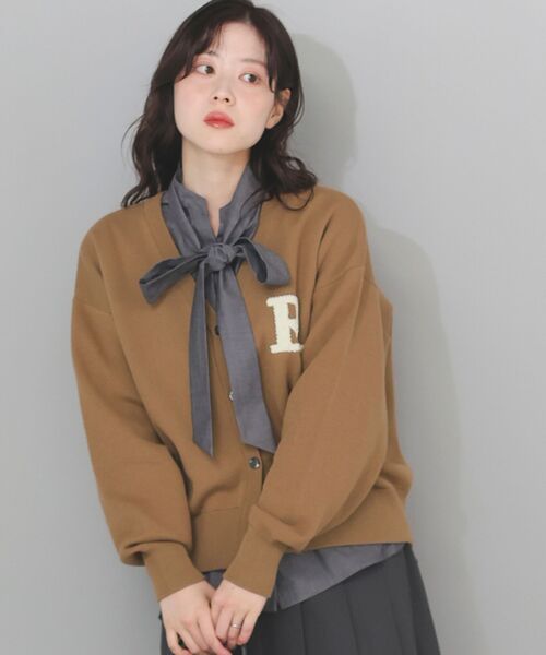 le.coeur blanc（ルクールブラン）の「ボウタイダンガリーシャツ（シャツ/ブラウス・レディース・ネイビー/ブラック・38）」の2枚目の写真