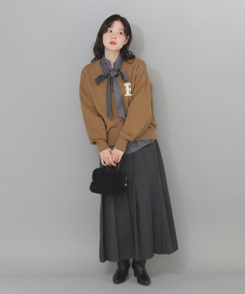 le.coeur blanc（ルクールブラン）の「ボウタイダンガリーシャツ（シャツ/ブラウス・レディース・ネイビー/ブラック・38）」の21枚目の写真