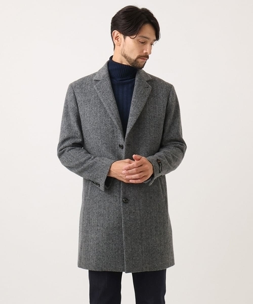 MICHEL KLEIN HOMME (ミッシェルクランオム)の「ガーメントダイリブ タートルネックニット(ニット/セーター・メンズ・パープル/ネイビー/ダークグレー・MEDIUM/LARGE/X-LARGE)」の15枚目の写真