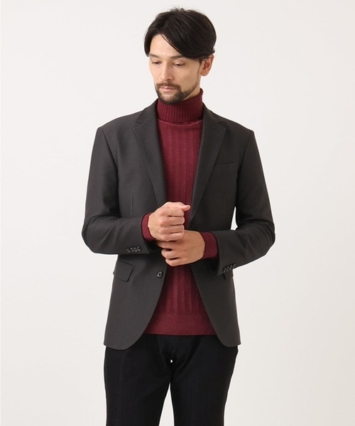 MICHEL KLEIN HOMME (ミッシェルクランオム)の「ガーメントダイリブ タートルネックニット(ニット/セーター・メンズ・パープル/ネイビー/ダークグレー・MEDIUM/LARGE/X-LARGE)」の7枚目の写真