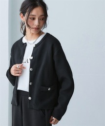 nissen | スポンジヤーン ツイード調ニットカーディガン（ハンガー干し）＜大きいサイズ有＞(カーディガン/ボレロ)