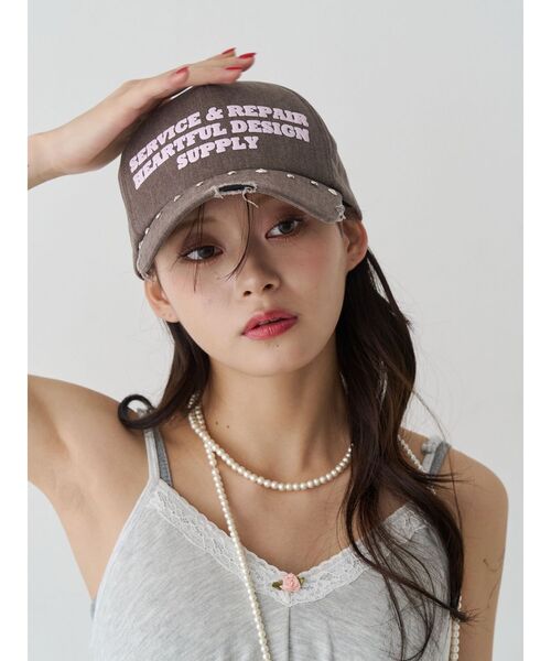 jouetie（ジュエティ）の「スタッズロゴキャップ（キャップ・レディース・ブルー/ブラック/ブラウン・FREE）」の6枚目の写真