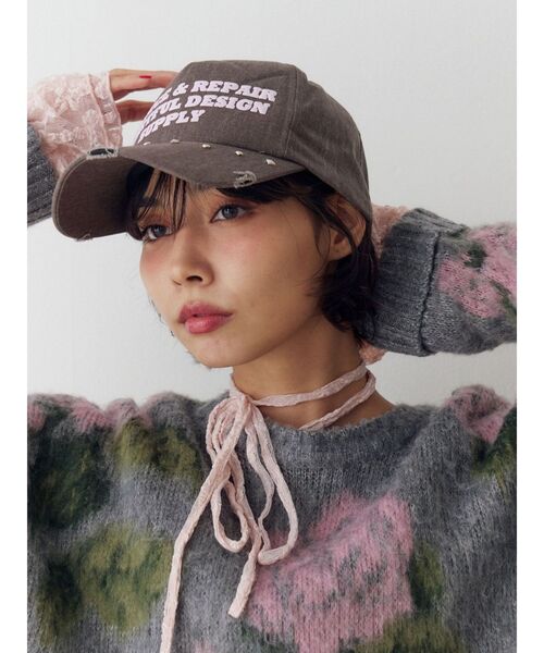 jouetie（ジュエティ）の「スタッズロゴキャップ（キャップ・レディース・ブルー/ブラック/ブラウン・FREE）」の17枚目の写真