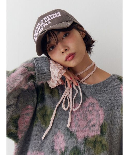 jouetie（ジュエティ）の「スタッズロゴキャップ（キャップ・レディース・ブルー/ブラック/ブラウン・FREE）」の18枚目の写真