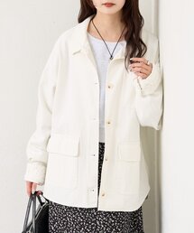 mystic | 裾レースツイルジャケット(ブルゾン)