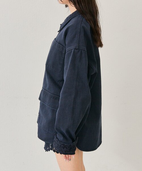 mystic（ミスティック）の「裾レースツイルジャケット（ブルゾン・レディース・ネイビー/オフホワイト・FREE）」の20枚目の写真