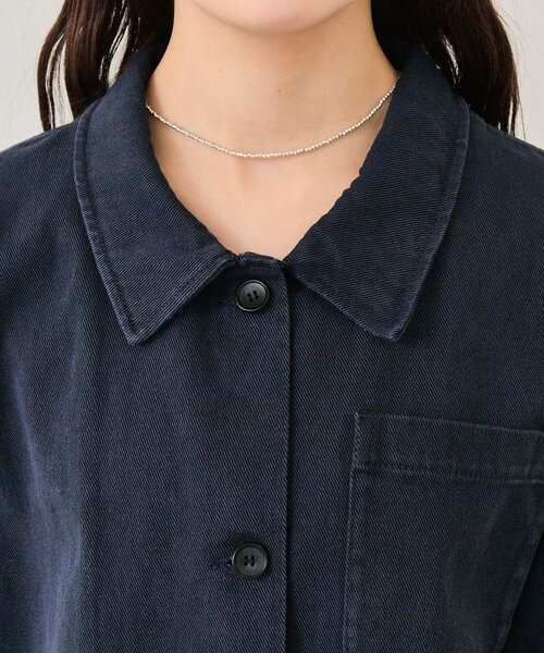 mystic（ミスティック）の「裾レースツイルジャケット（ブルゾン・レディース・ネイビー/オフホワイト・FREE）」の22枚目の写真