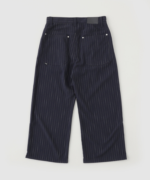 PULP/417EDIFICE（パルプフォーワンセブンエディフィス）の「JIEDA / ジエダ STRIPE WIDE ONE TUCK PANTS（その他パンツ・メンズ・グレー/ネイビー・1/2）」の3枚目の写真