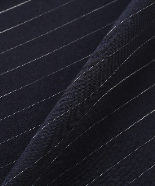 PULP/417EDIFICE（パルプフォーワンセブンエディフィス）の「JIEDA / ジエダ STRIPE WIDE ONE TUCK PANTS（その他パンツ・メンズ・グレー/ネイビー・1/2）」の9枚目の写真