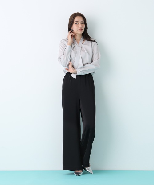 PINKY&DIANNE（ピンキーアンドダイアン）の「◆サテンワイドパンツ（その他パンツ・レディース・ベージュ系その他5/ホワイト系その他2/ブラック・38）」の20枚目の写真