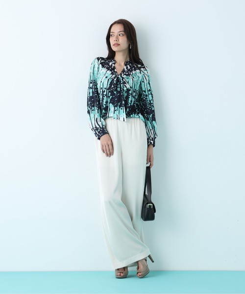 PINKY&DIANNE（ピンキーアンドダイアン）の「◆サテンワイドパンツ（その他パンツ・レディース・ベージュ系その他5/ホワイト系その他2/ブラック・38）」の22枚目の写真