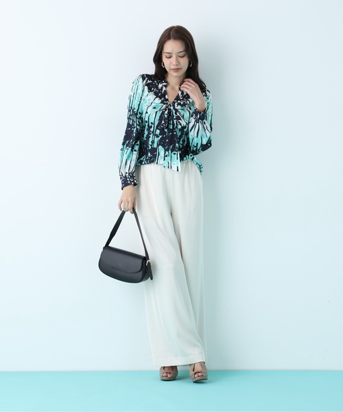 PINKY&DIANNE（ピンキーアンドダイアン）の「◆サテンワイドパンツ（その他パンツ・レディース・ベージュ系その他5/ホワイト系その他2/ブラック・38）」の14枚目の写真