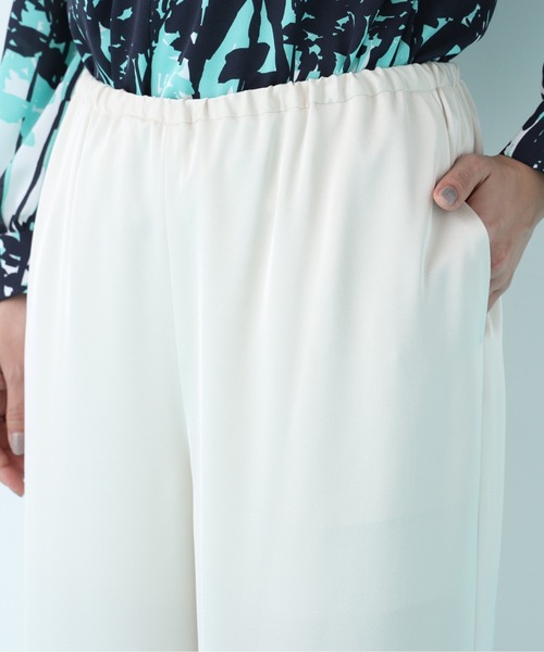 PINKY&DIANNE（ピンキーアンドダイアン）の「◆サテンワイドパンツ（その他パンツ・レディース・ベージュ系その他5/ホワイト系その他2/ブラック・38）」の8枚目の写真